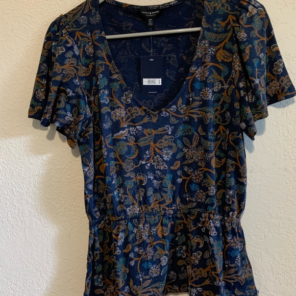 Lucky brand cute work or casual top - Picture 3 of 5